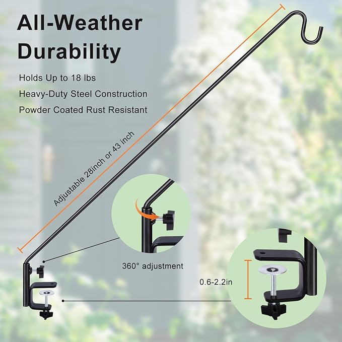  43 Inch Long Deck Hooks