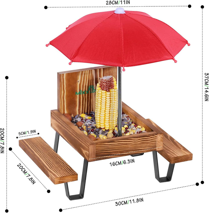 Squirrel feeder table