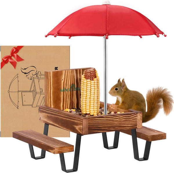 Squirrel feeder table
