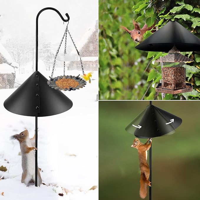 MIXXIDEA Squirrel Guard for Bird Feeder Pole