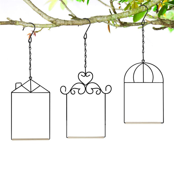 MIXXIDEA 3 Packs Bird Swings – Metal Frame for Finch Hummingbird Perch