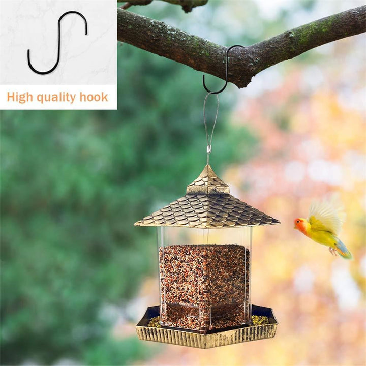 Golden Hanging Feeder for Birds