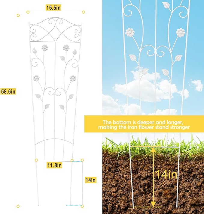 Mixxidea Iron Flower Stand